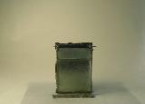 Artwork title: sculptures Artwork medium brass, copper, solder, oil paint, sanded window glass