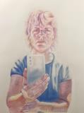 Prismacolor pencils on paper 